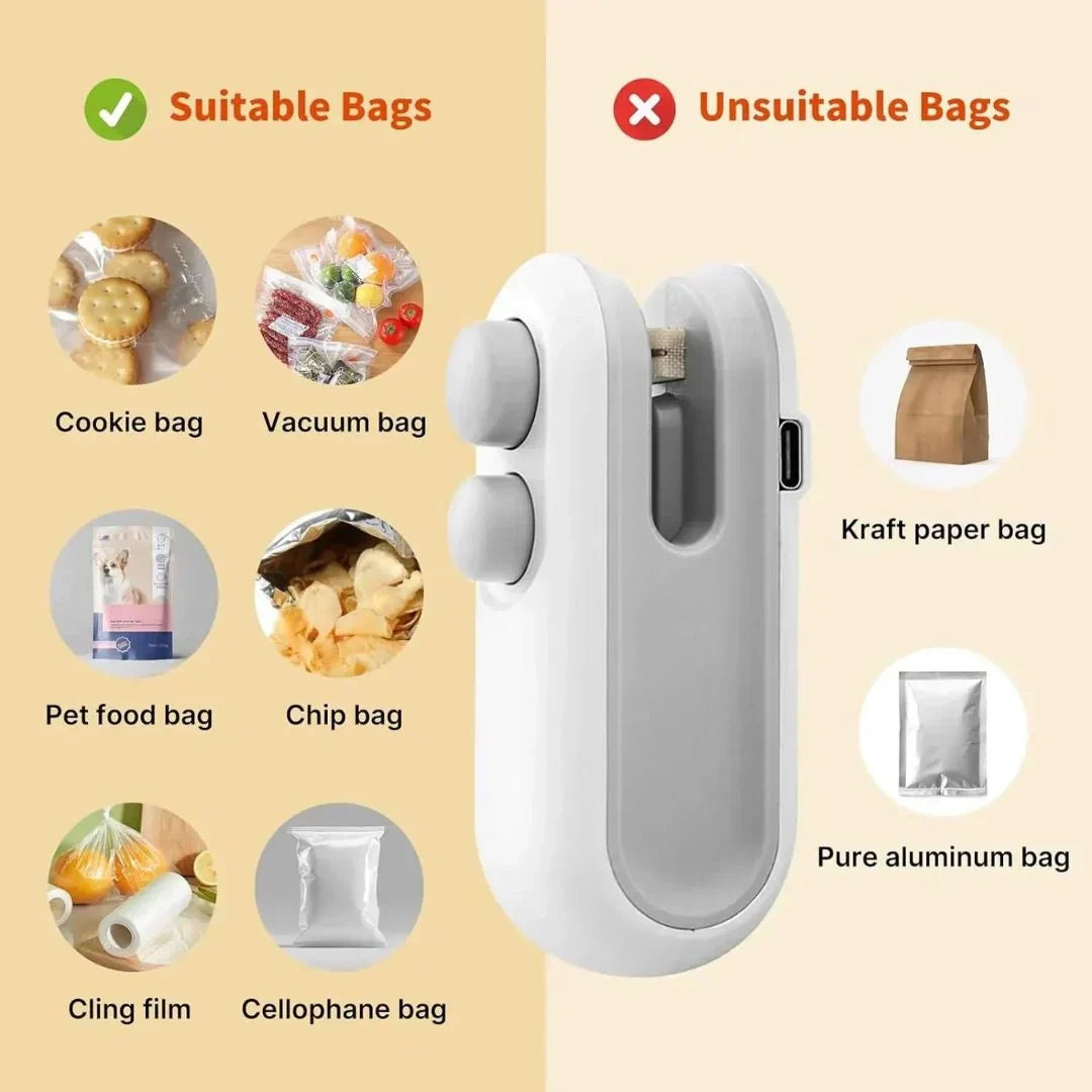 Last Day Promotion!🔥🎁 2025 Upgraded Mini Bag Sealer