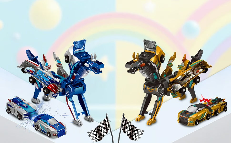 Collision Transforming Dinosaur Car Toy