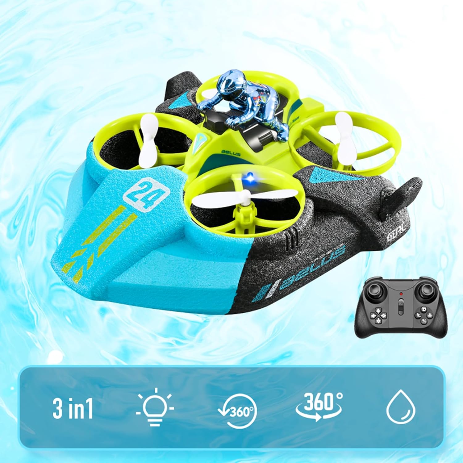 Remote Control 3 in 1 Multifunctional Hovercar