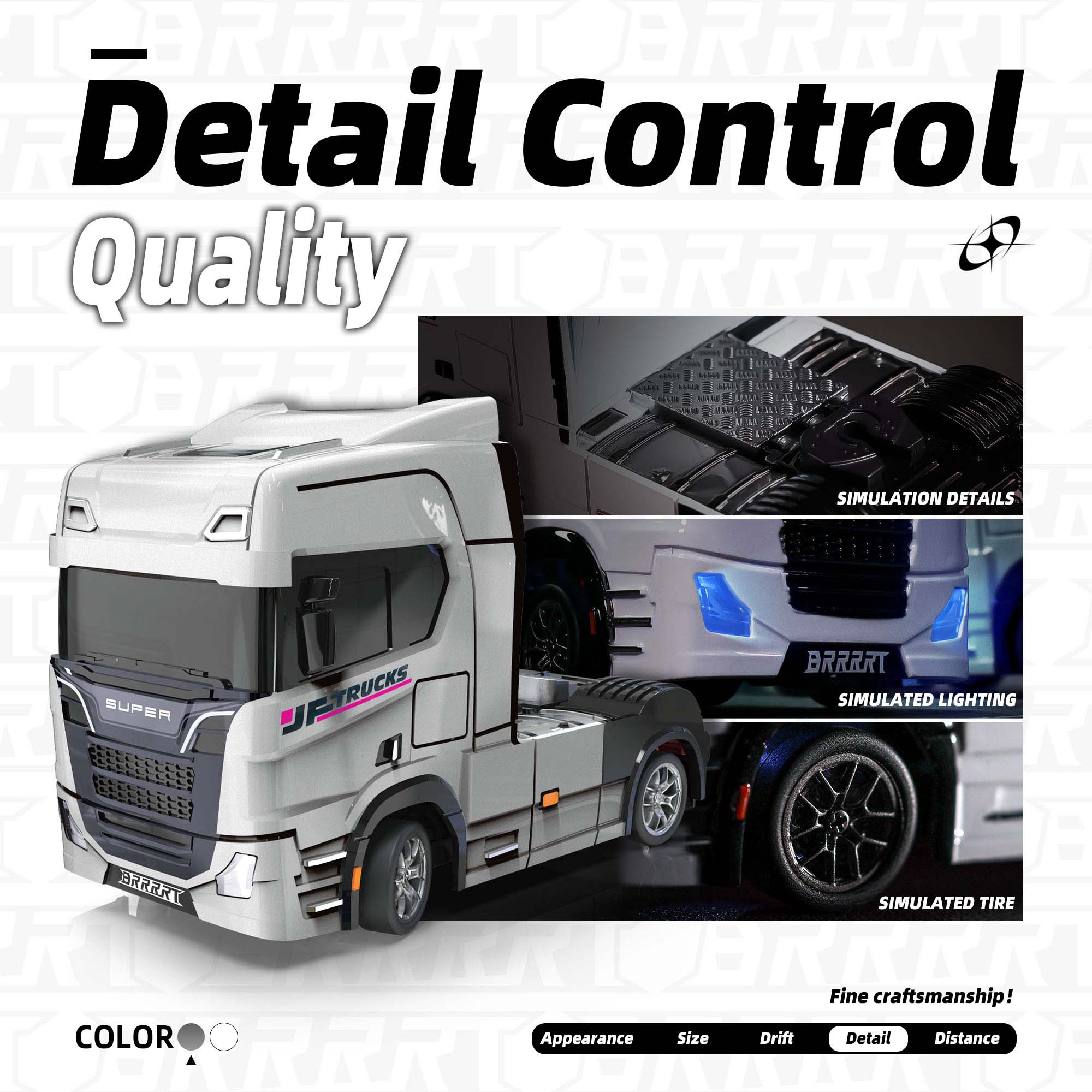 1/43 Drift RC Tractor Truck with Gyro
