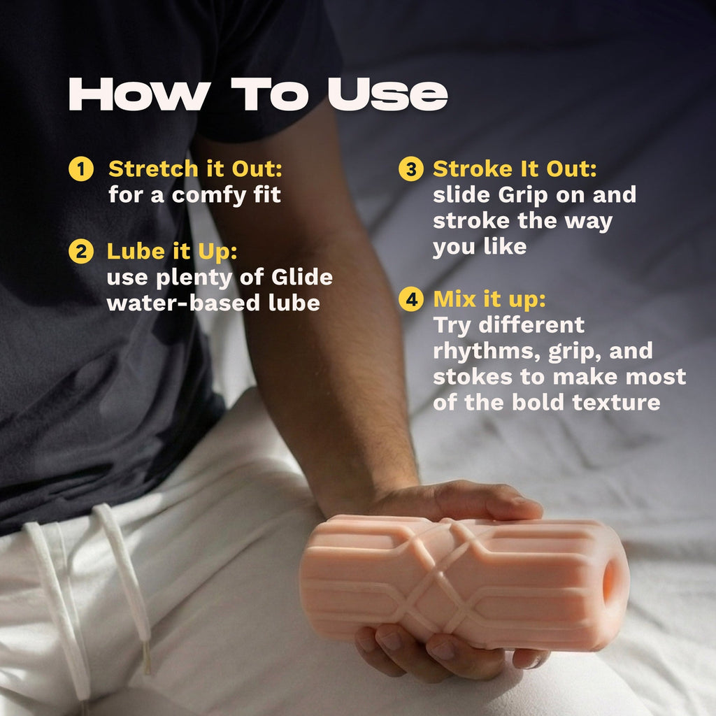 Grip close-ended stroker