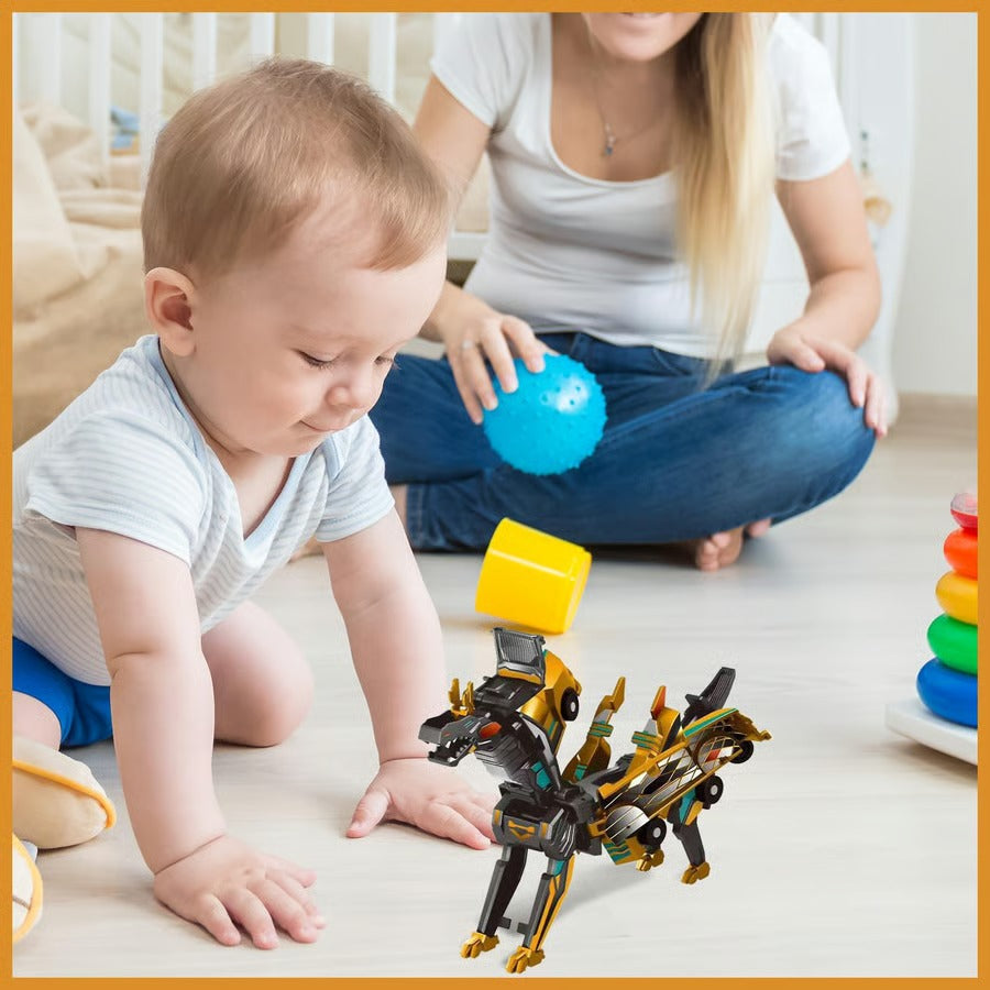 Collision Transforming Dinosaur Car Toy