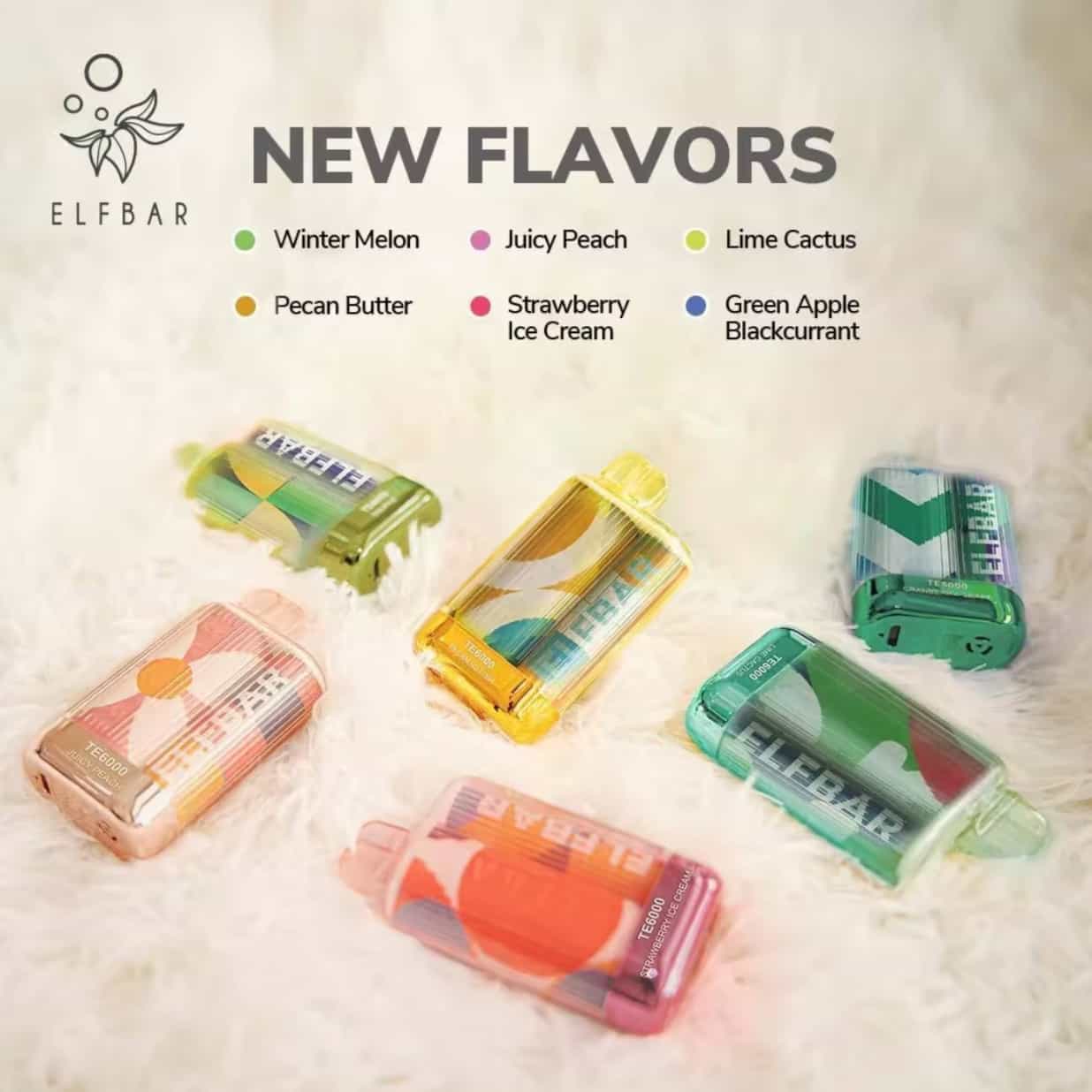 Elf Bar Te6000 Strawberry 6000 Puffs