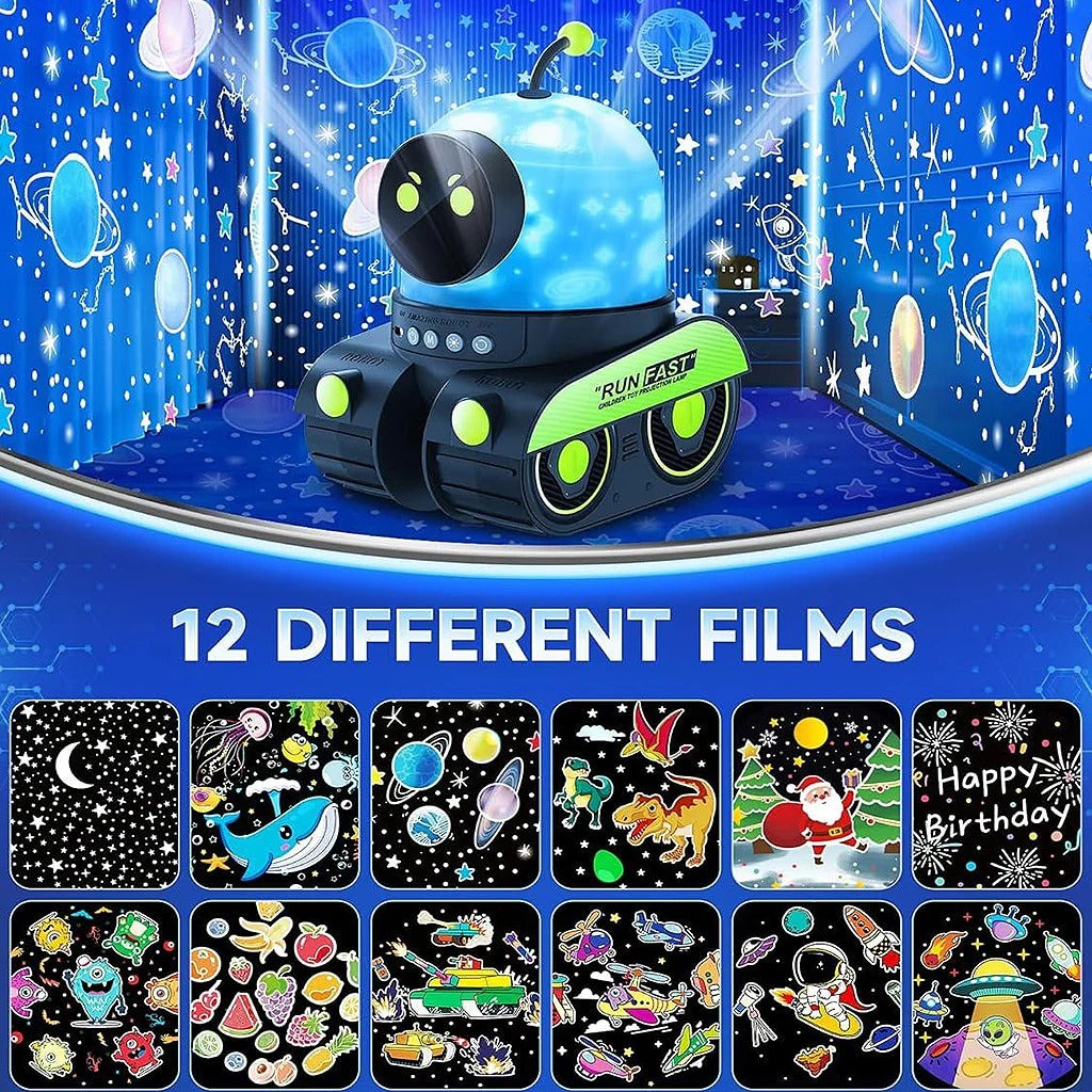 Robot Car Projector Night Light