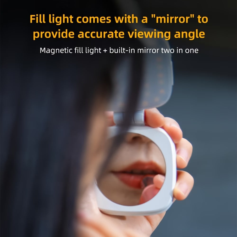 Function Portable Phone Light with Built-in Mirror (Pack of 2)