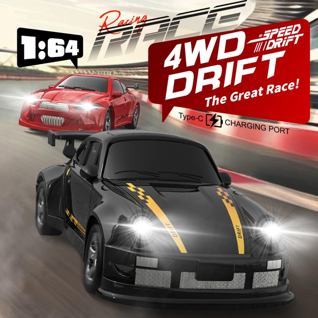 Desktop Drift Car 1/64 Scale