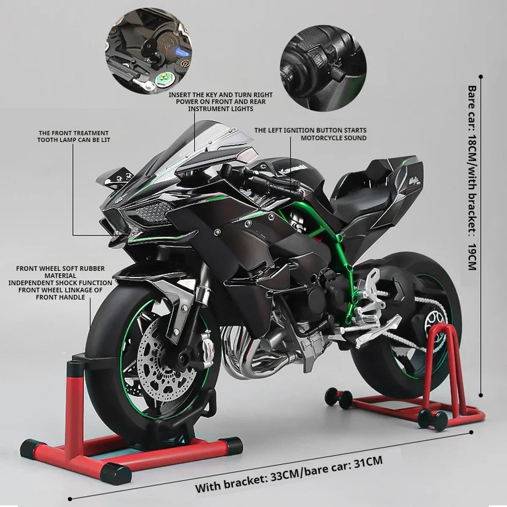 Kawasaki Fastest Ninja H2R Realistic Scale Model